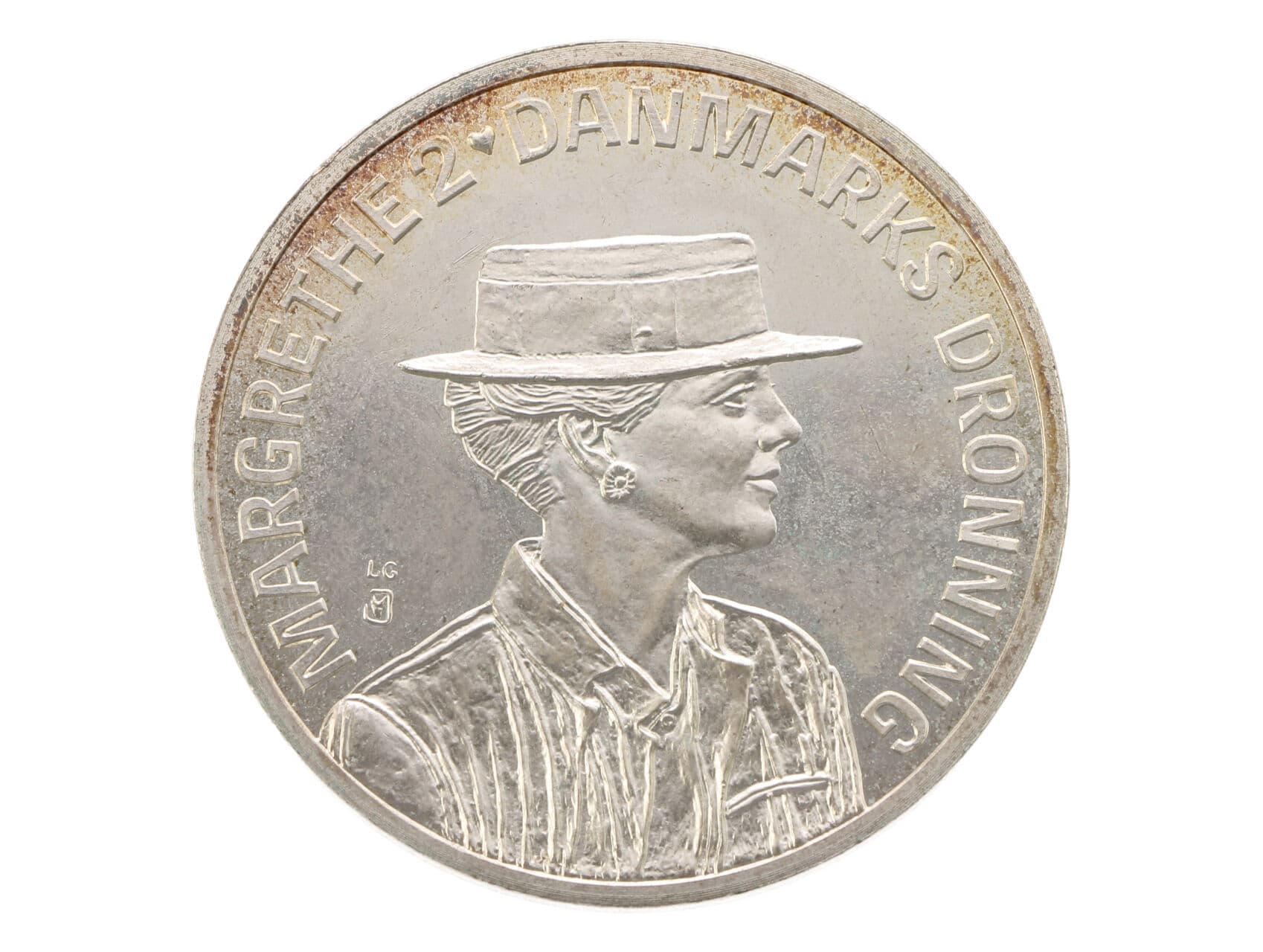 200 Kroner 1990 - 50. narozeniny královny Margrethe II., 31,1g, 0.800 Ag_