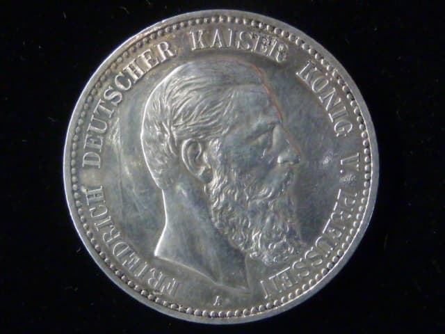 Prusko, Friedrich III. (1888-1918), 5 Mark 1888 A J. 99, KM. 512