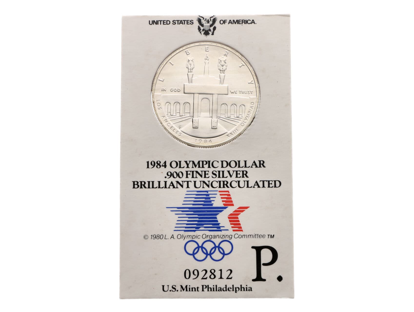 1 Dollar 1984P, XXIII. olympiáda v Los Angeles, minc. Philadelphia_