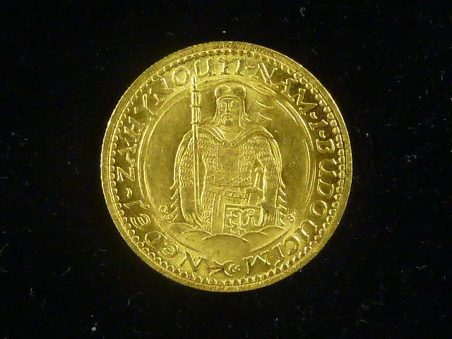 Dukát 1934 sv. Václav, náklad 9729 kusů
