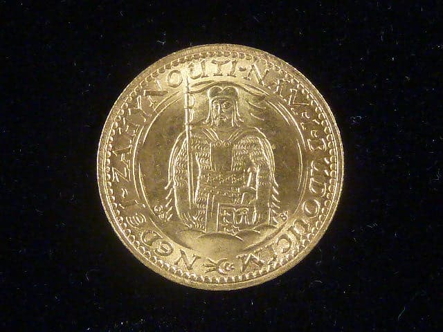 Dukát 1923 sv. Václav, náklad 61861 kusů