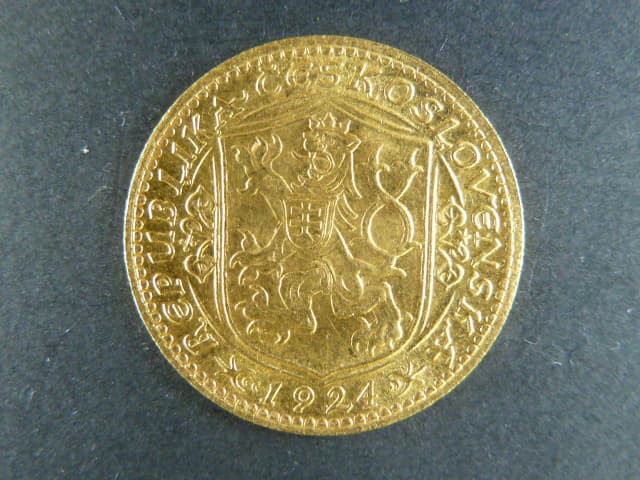 Dukát 1924 sv. Václav, náklad 32814 kusů