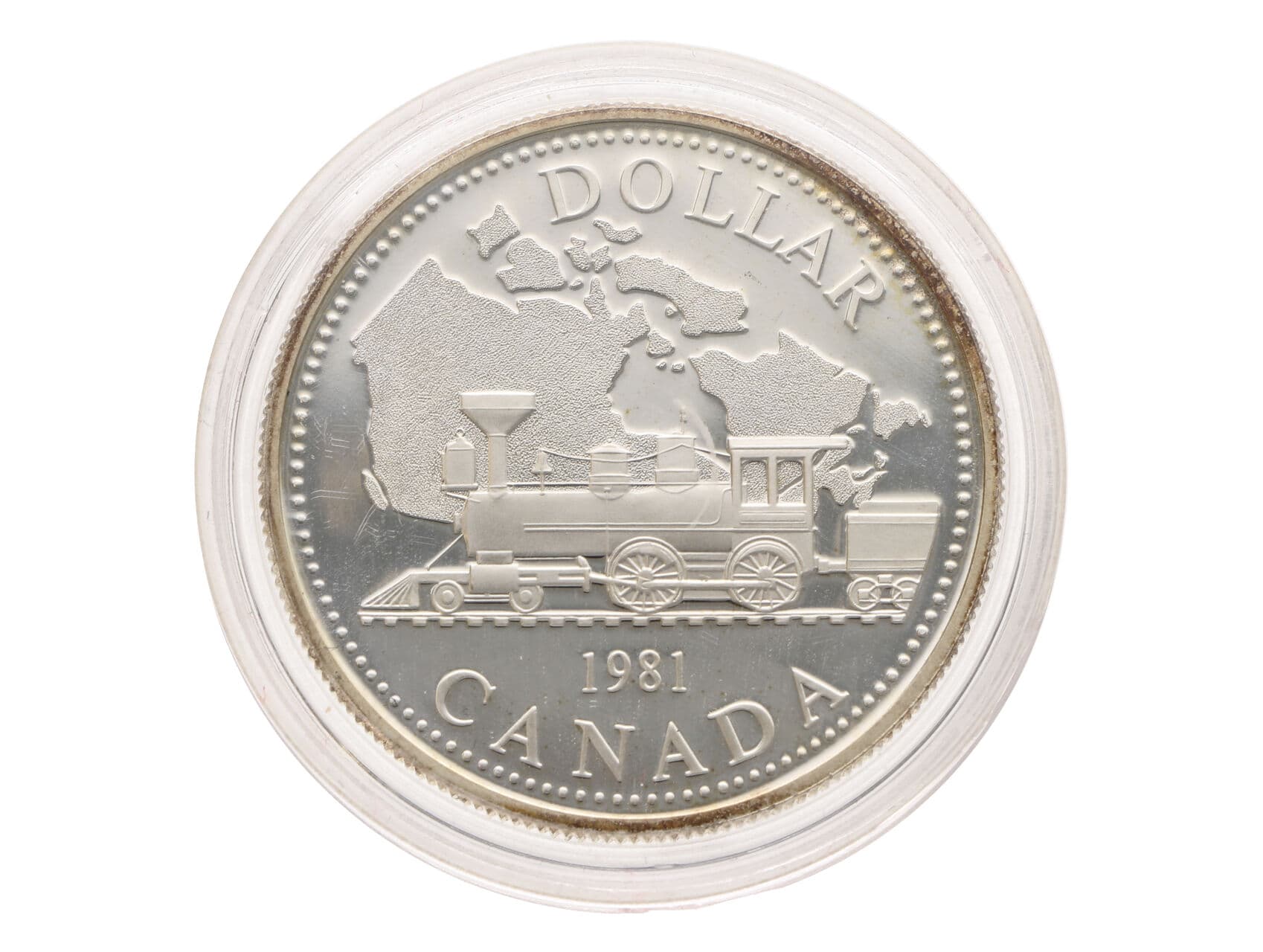 1 Dollar 1981 - 100. výročí Transkanadské železnice_