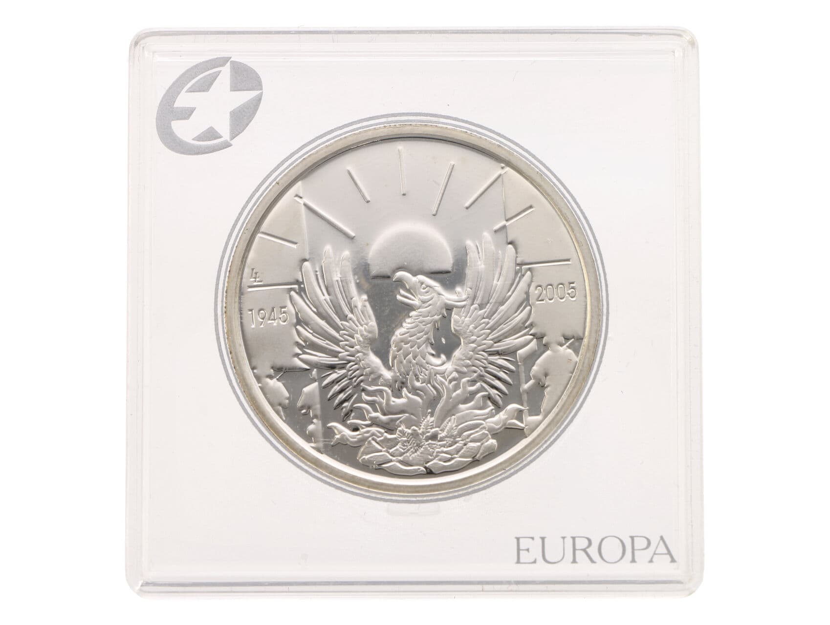 10 Euro 2005 - 60. výročí konce druhé světové války, 18,75g, 0.925 Ag_