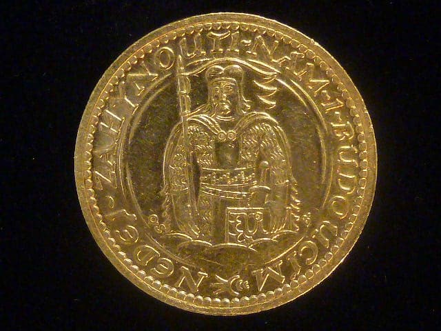2 Dukát 1934 sv. Václav, náklad 2403 kusů
