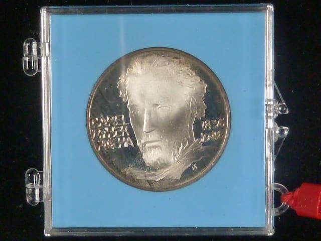 100 Kčs 1986, 150. výročí úmrtí K.H.Máchy