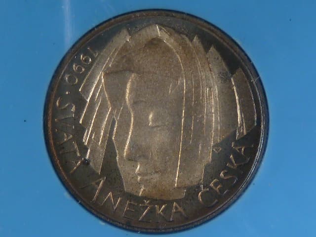 50 Kčs 1990, 1.výročí svatořečení Anežky České
