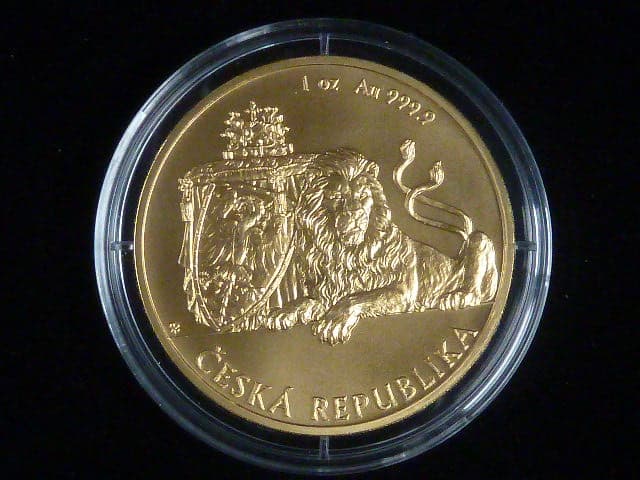 50 Dollars 2019 Zlatá uncová investiční mince Český lev, b.k., 1 OZ Au 0,999, 31,1g, Česká Mincovna, náklad 100 ks