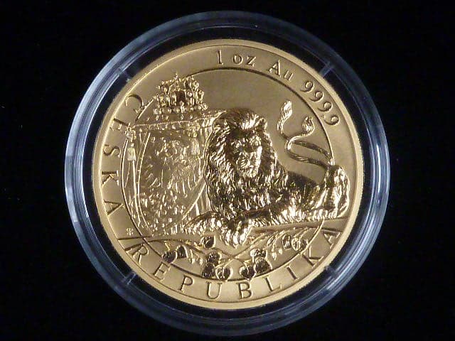 50 Dollars 2018 Zlatá uncová investiční mince Český lev, b.k., 1 OZ Au 0,999, 31,1g, Česká Mincovna, náklad 100 ks