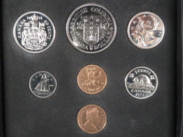 Sada oběžných mincí 1971, Royal Canadian Mint