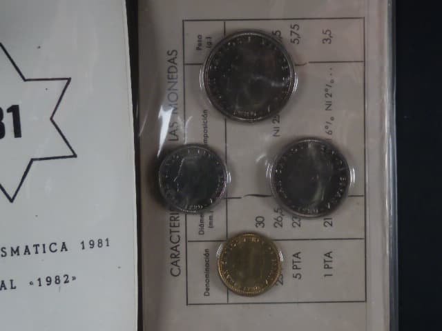 Sada numismatických mincí 1981 k mistrovství světa