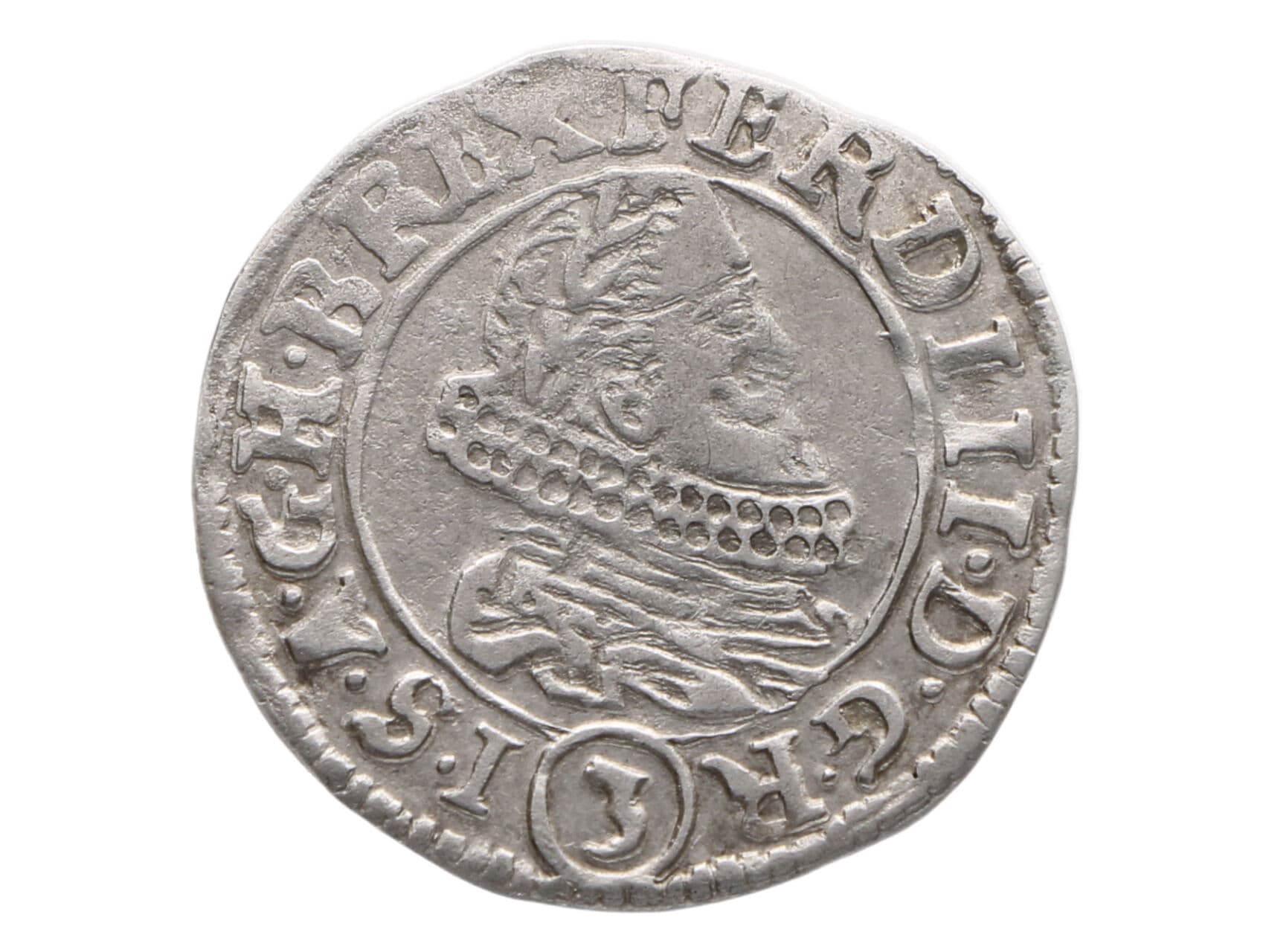 3 Krejcar 1637 Praha - Jakub B. Wolker_
