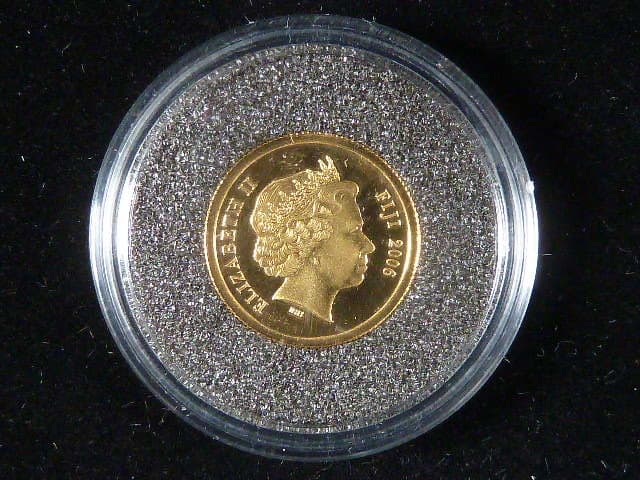 5 Dollars 2006, Nazca Peru, Au 585/1000, 1,25g, průměr 13,92 mm