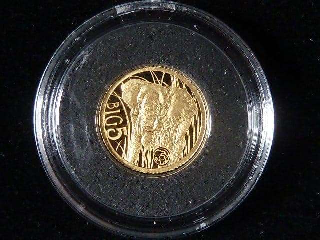 3000 Francs, BIG 5: Slon Africký 2020, Au 999.9, váha 0.5 g