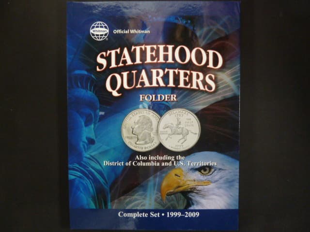 Kompletní sada Statehood Quarters 1999-2009, pozlaceno