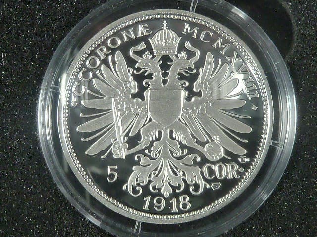 Karel I., 5 Korona 1918, novoražba ČM 2026, náklad 300 ks, certifikát, etue