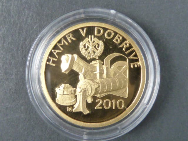 2500 Kč 2010 Kulturní památka - Hamr v Dobřívě, 1/4 OZ