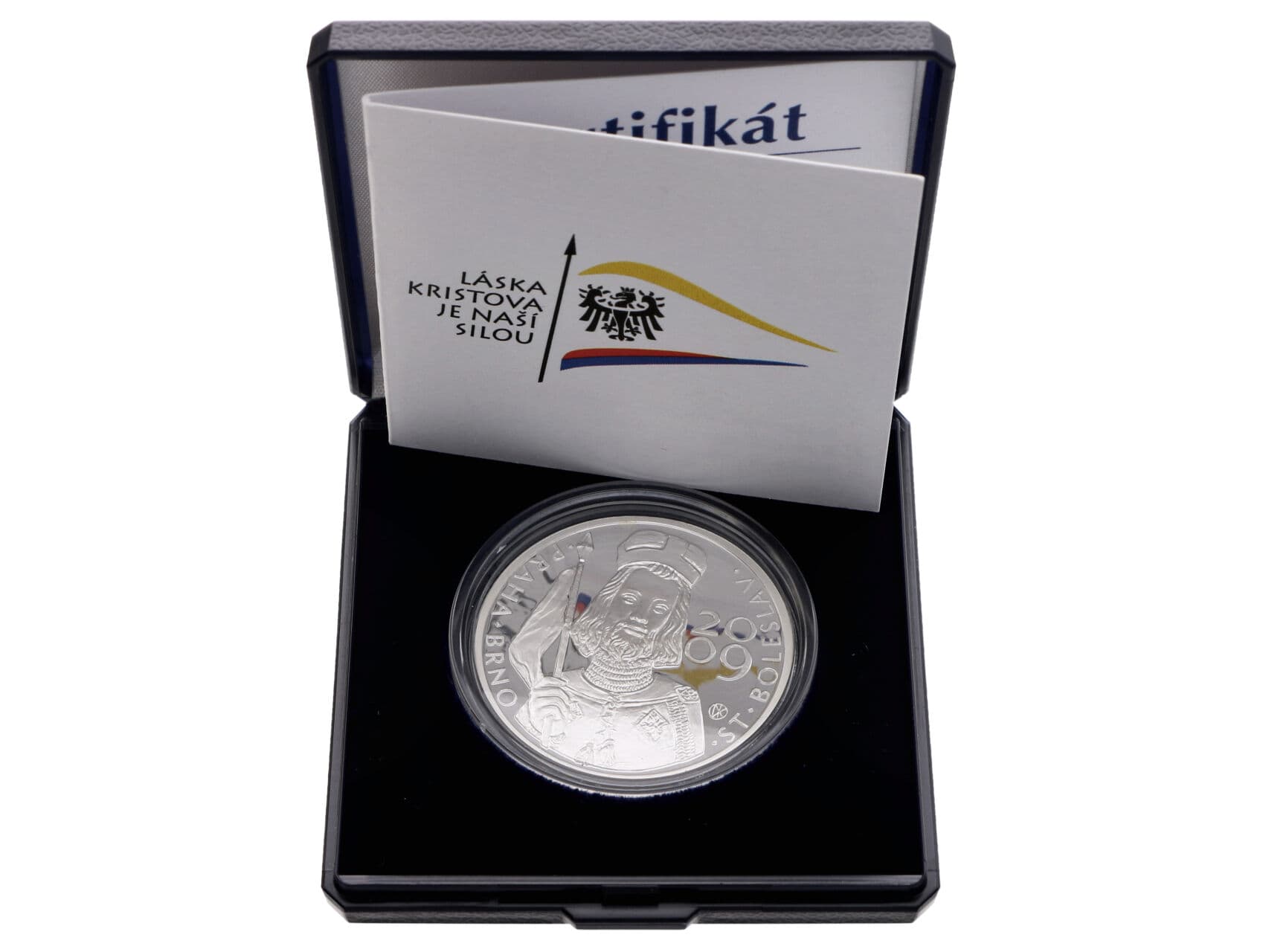 AR medaile Benedikt XVI. - návštěva Svatého otce v ČR, ČM 2009, 16g, 0,999 Ag_