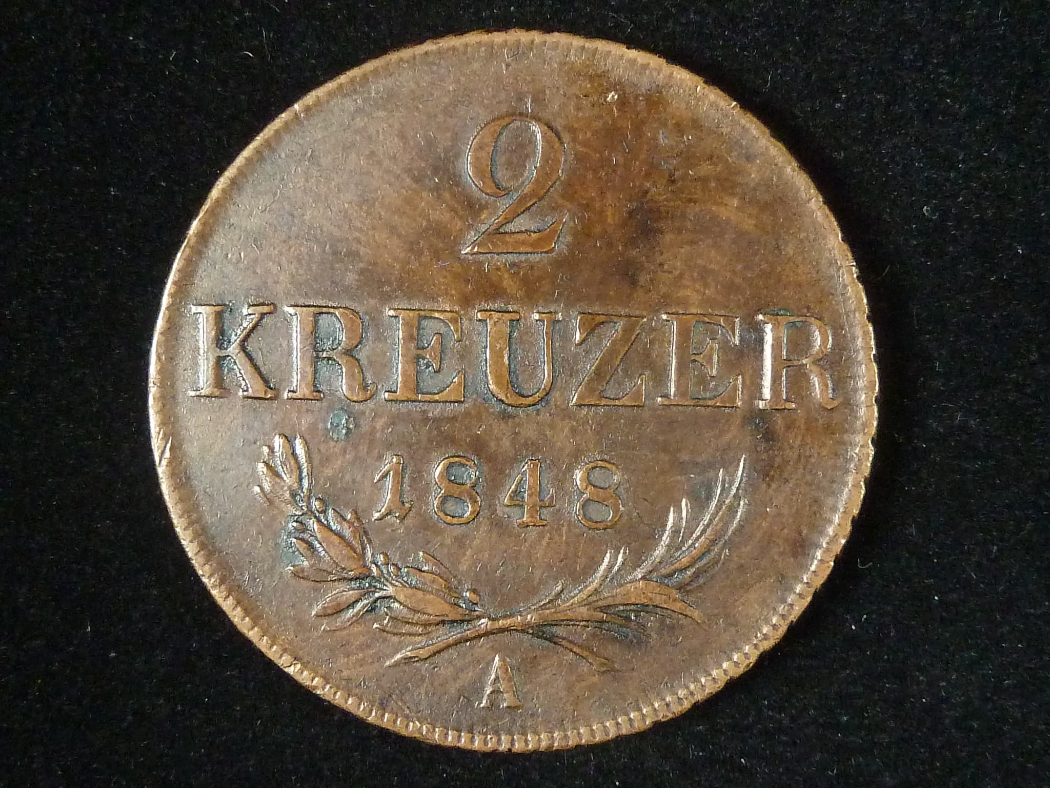 Revoluce - 2 Krajczar 1848 A