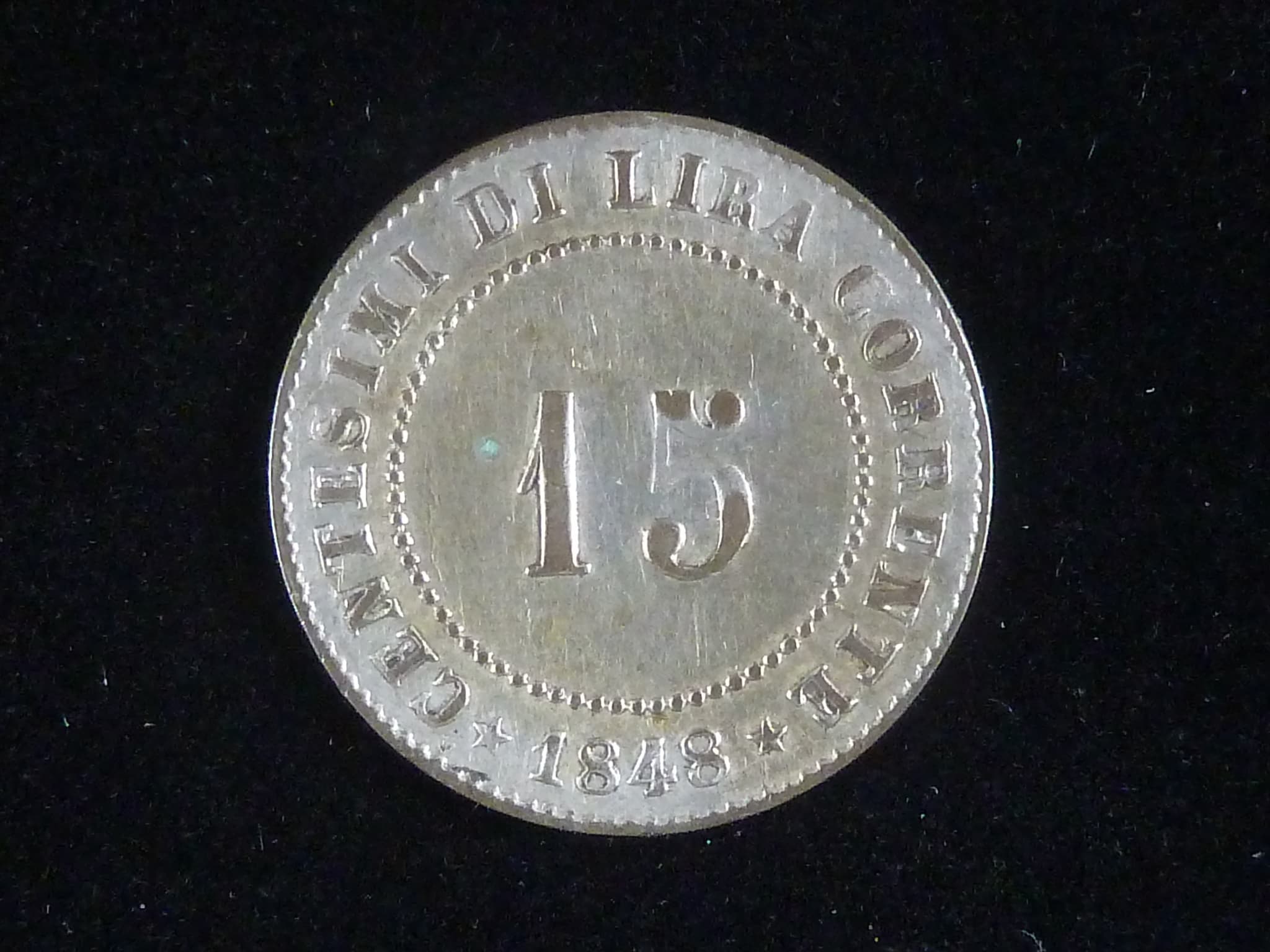 Revoluce - 15 Centisimi 1848 ZV