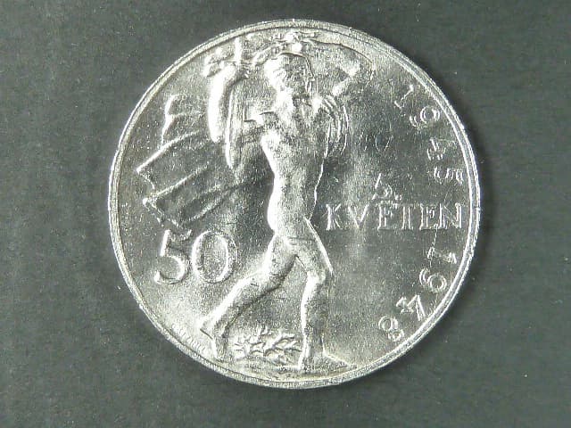 50 Kčs 1948 3.výročí pražského povstání