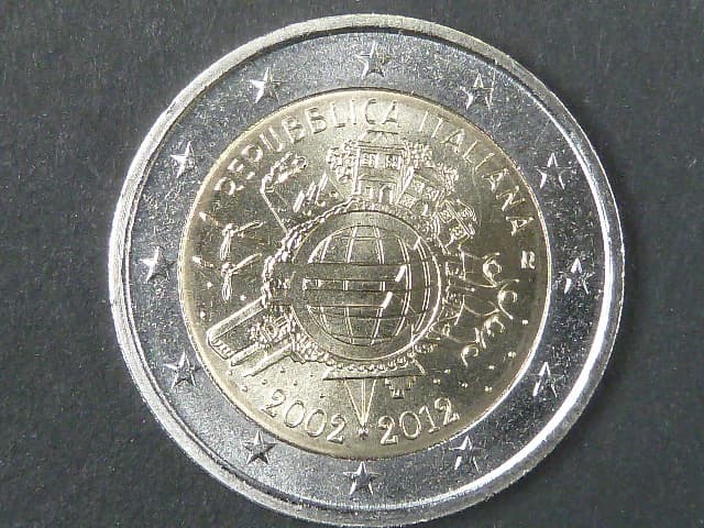 Itálie 2 EUR 2012 pamětní - SPOLEČNÉ VYDÁNÍ
