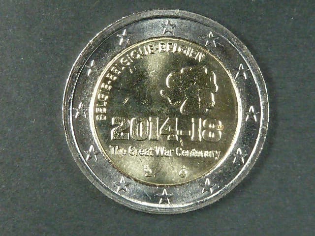 Belgie 2 EUR 2014 pamětní