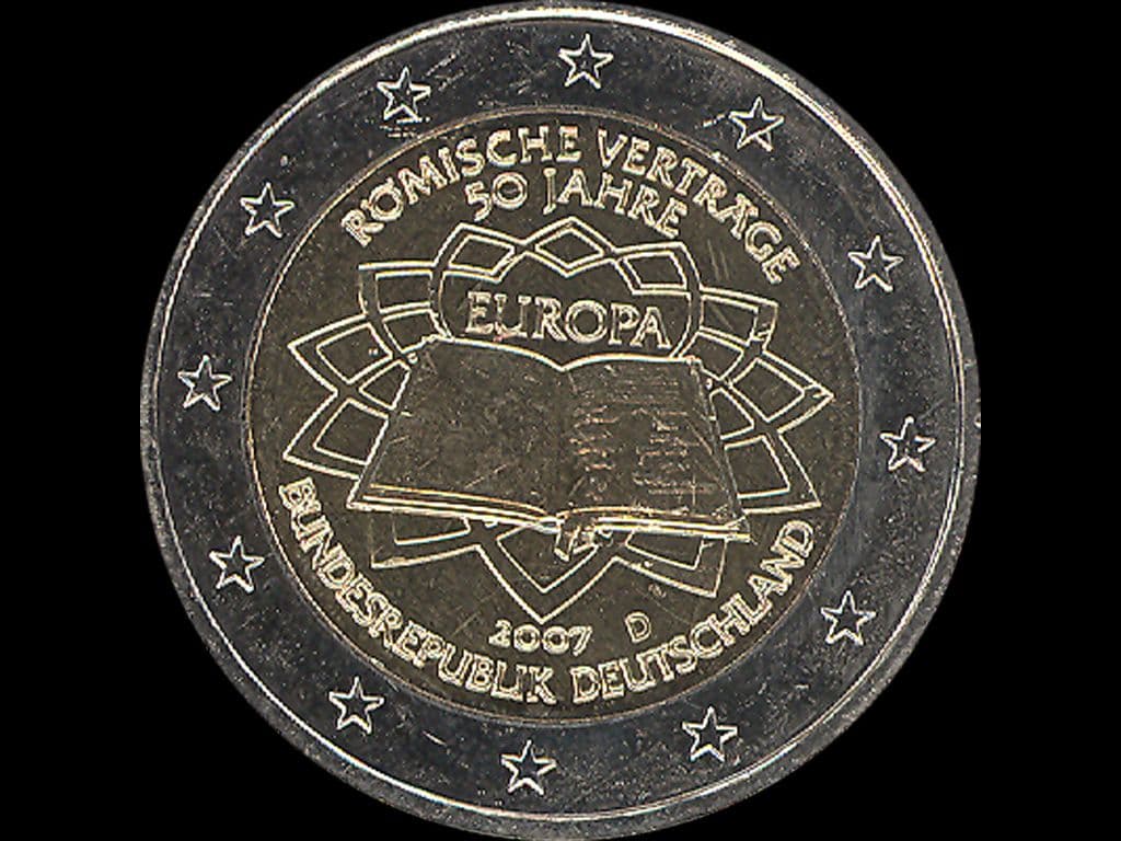 Německo 2 EUR 2007 F pamětní - SPOLEČNÉ VYDÁNÍ