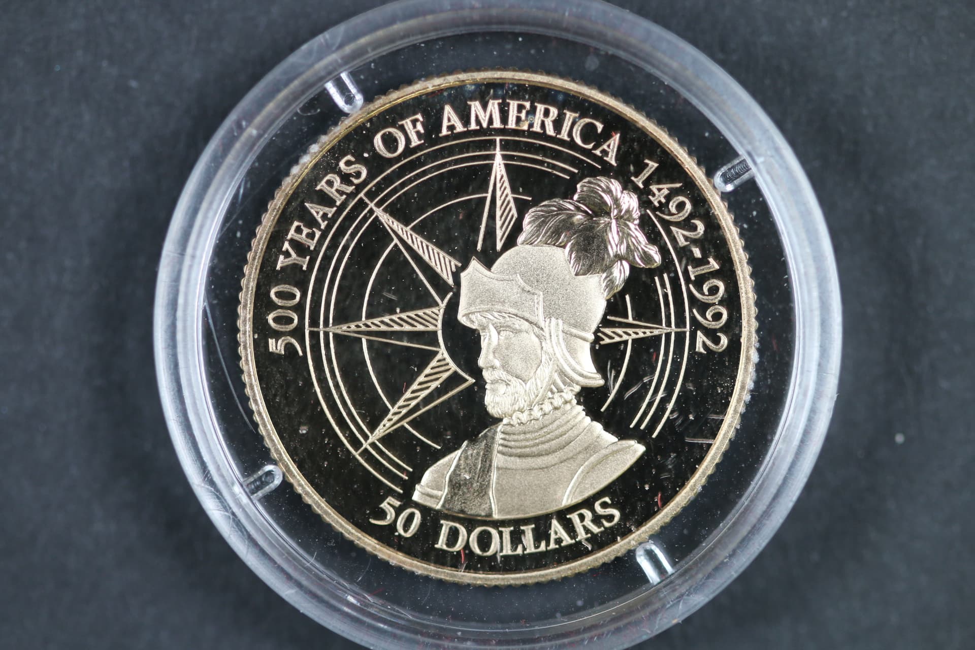 50  Dollars 1993 500.Years of America, Au 583, 7,776g