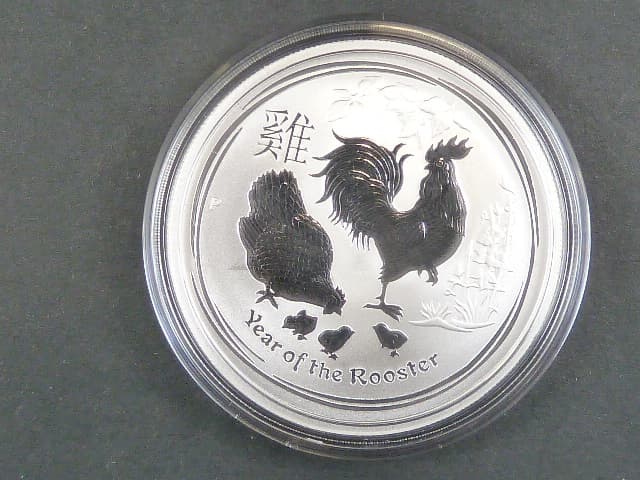 50 Cents - 1/2 Oz Ag - Rok kohouta 2017, kvalita proof, Ag 999/1000, etue