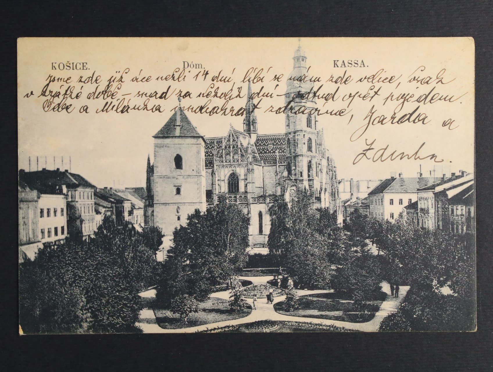 Košice - jednobar. pohl. přepr. PP 1919 s raz. PP č. 46