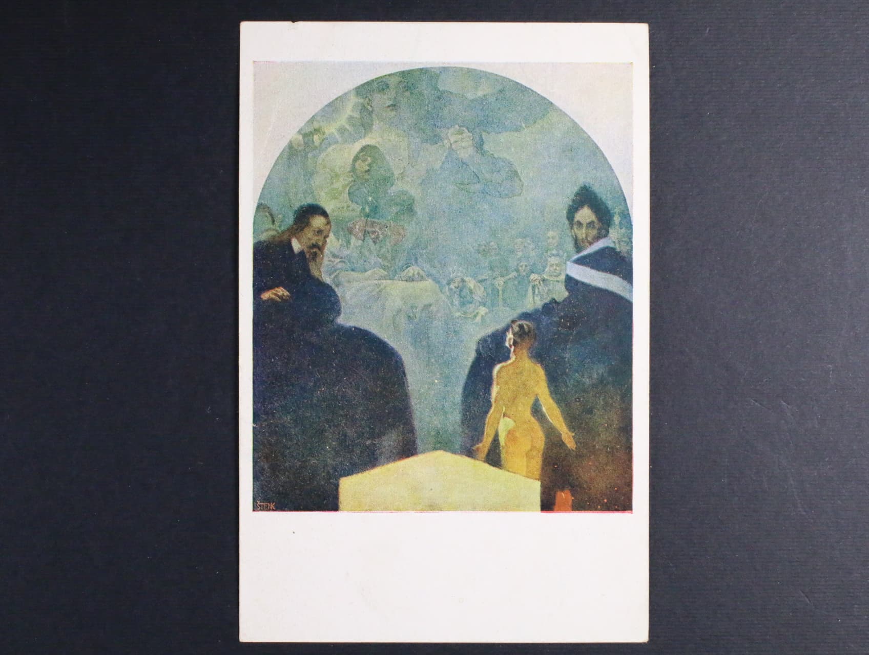 A. Mucha - bar. pohl. "Syna svého, Svatá Matko ...", použitá 1919