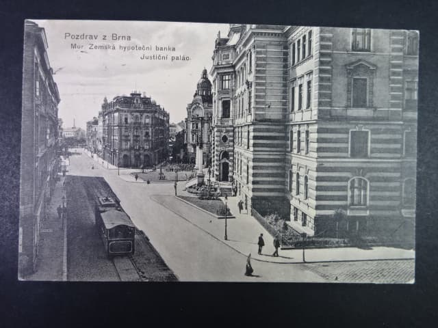 Brno - Hradební ulice (Basteigasse) dnes Roosveltova, prošlá