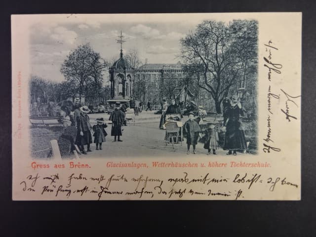 Brno - Koliště (Glacis) sady, prošlá 1899