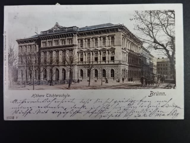 Brno - Hradební ulice (Basteigasse) dnes Roosveltova, prošlá 1902
