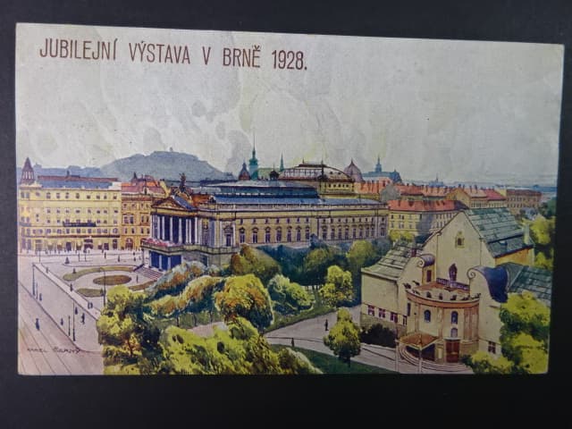 Brno - Malinovského nám. (Theaterplatz), prošlá 1928