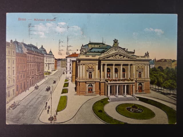 Brno - Hradební ulice (Basteigasse) dnes Roosveltova, prošlá 1924