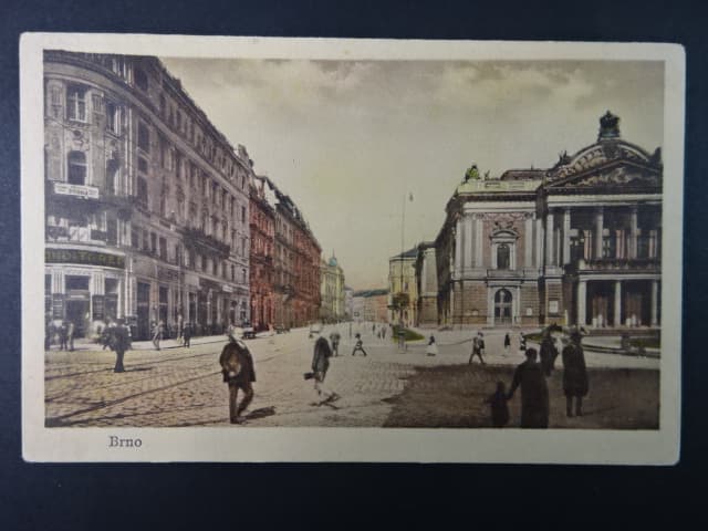 Brno - Hradební ulice (Basteigasse) dnes Roosveltova, neprošlá