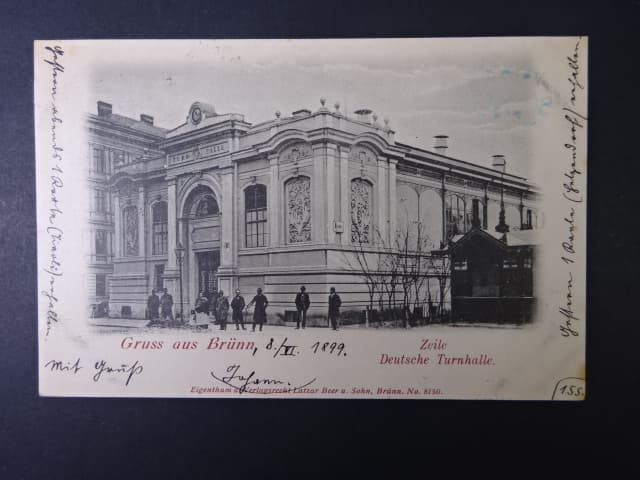 Brno - Cejl (Zeile) Deutsche Turnhalle, prošlá 1899