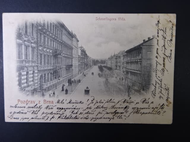 Brno - Třída Kpt. Jaroše (Schmerlingova - Schmerlingstrasse), prošlá 1901