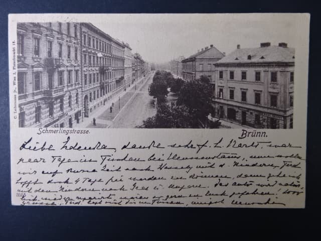 Brno - Třída Kpt. Jaroše (Schmerlingova - Schmerlingstrasse), prošlá 1902