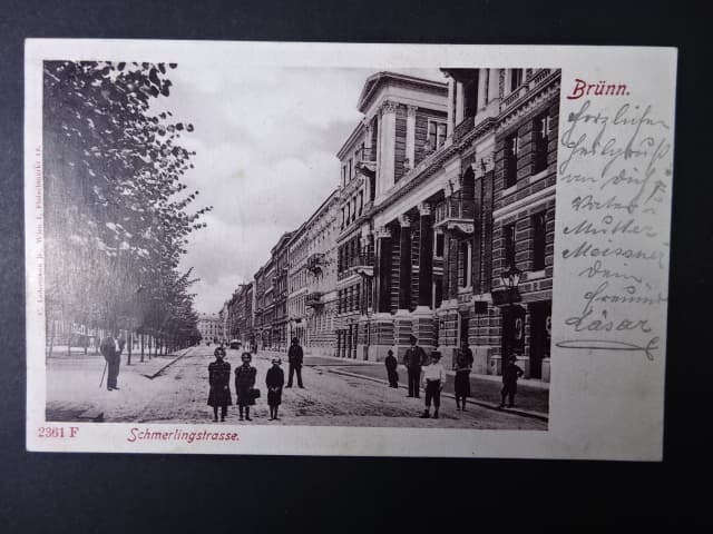 Brno - Třída Kpt. Jaroše (Schmerlingova - Schmerlingstrasse), prošlá 1902