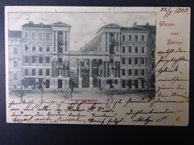 Brno - Třída Kpt. Jaroše (Schmerlingova - Schmerlingstrasse), prošlá 1900