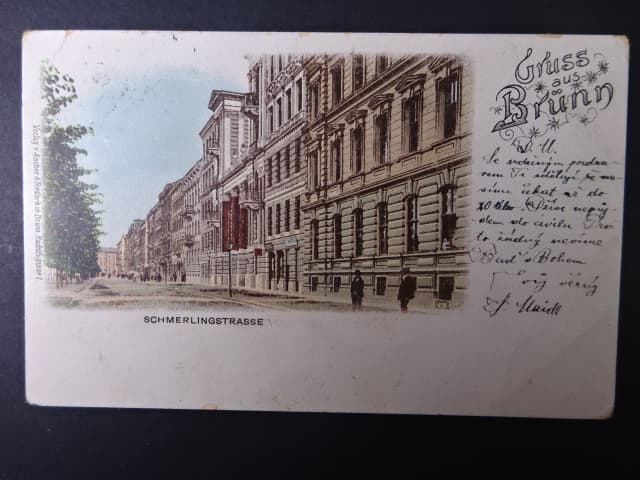 Brno - Třída Kpt. Jaroše (Schmerlingova - Schmerlingstrasse), prošlá 1907