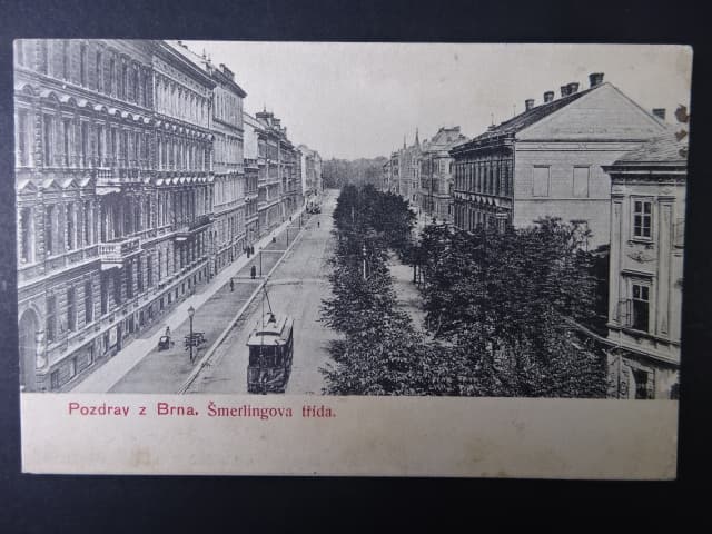 Brno - Třída Kpt. Jaroše (Schmerlingova - Schmerlingstrasse), prošlá 1907