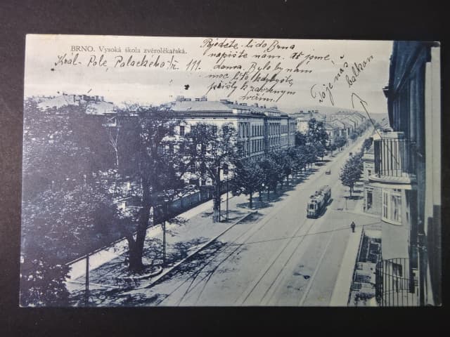 Brno - Třída Kpt. Jaroše (Schmerlingova - Schmerlingstrasse) gymnázium, prošlá 1901
