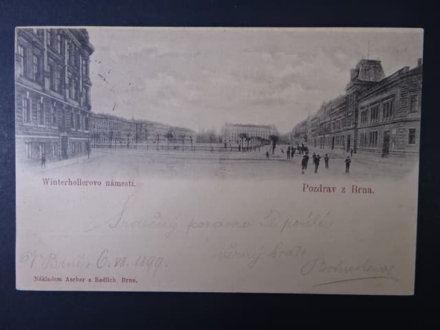 Brno - Náměstí 28.října (Winterhollerplatz), prošlá 1899