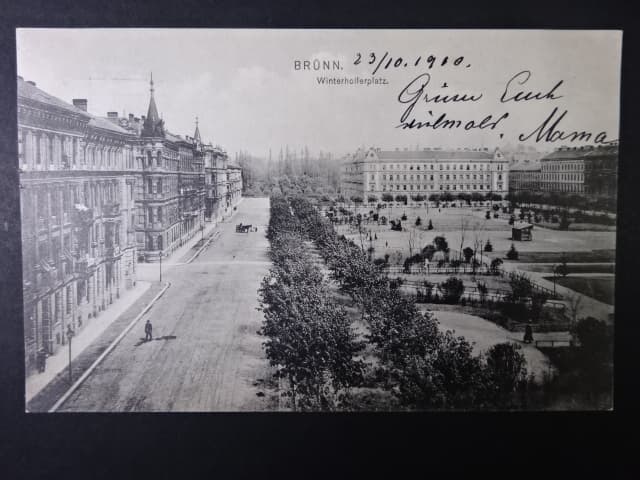 Brno - Náměstí 28.října (Winterhollerplatz), prošlá 1910