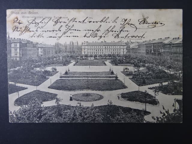 Brno - Náměstí 28.října (Winterhollerplatz), prošlá 1908