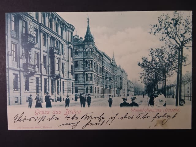 Brno - Náměstí 28.října (Winterhollerplatz), prošlá 1900